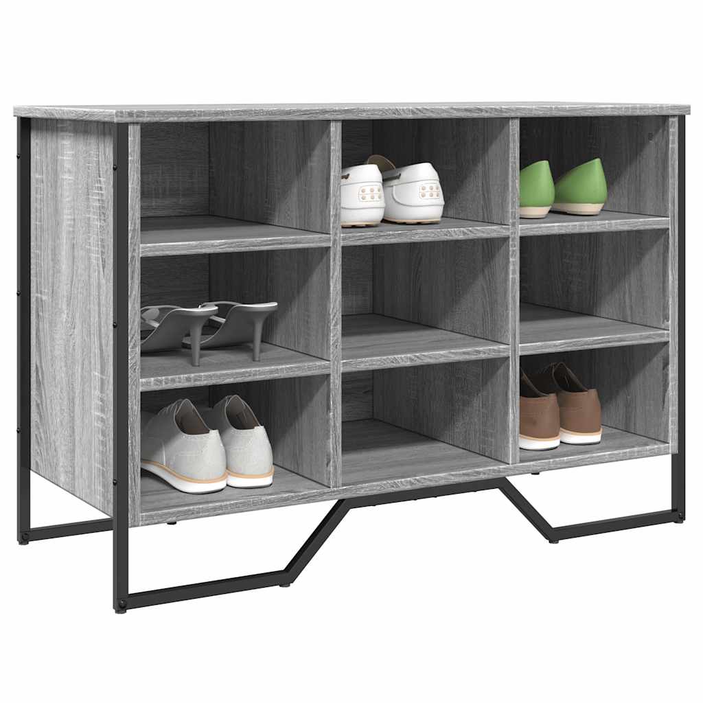 Shoe Bench Old, Hand-Finished Wood Wide & Deep 9 Compartments