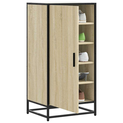 Shoe Bench Old, Hand-Finished Wood Tall 1 Compartment & 5 Drawers