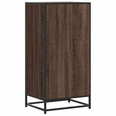 Flow Shoe Rack Grained Old Oak & Metal 5 Compartments