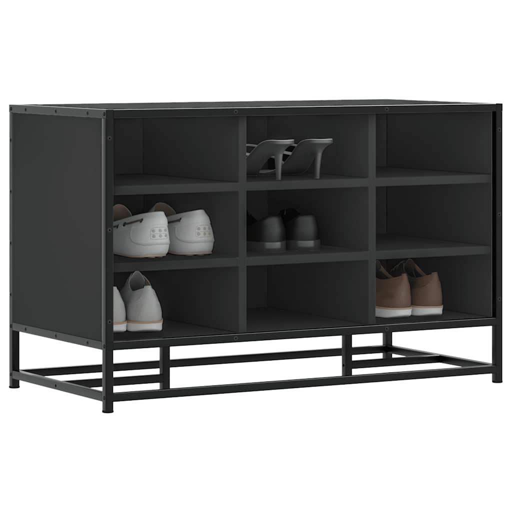 Shoe Bench Old, Hand-Finished Wood Wide & Deep 9 Compartments