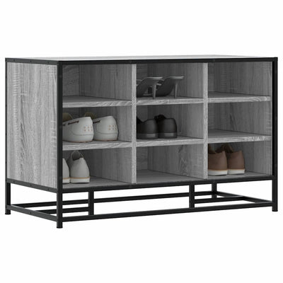 Shoe Bench Old, Hand-Finished Wood Wide & Deep 9 Compartments