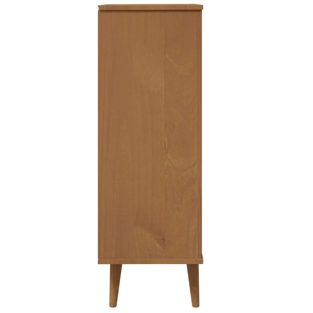 3 Drawers Natural Pine Wood Shoe Cabinet Medium