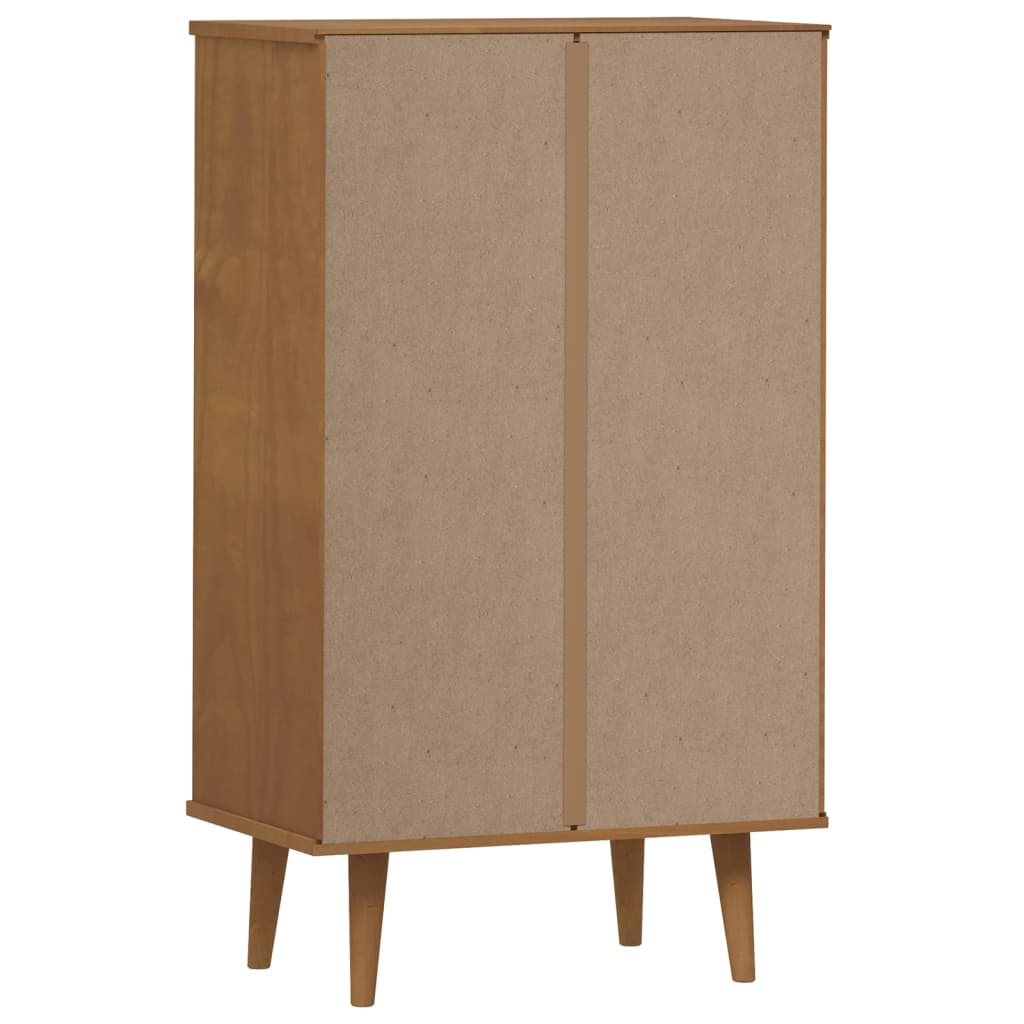 3 Drawers Natural Pine Wood Shoe Cabinet Medium