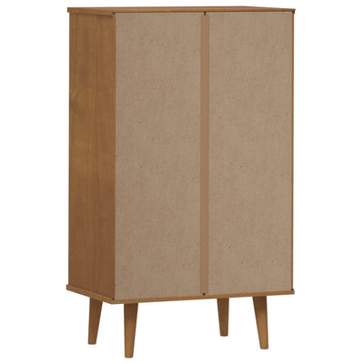 3 Drawers Natural Pine Wood Shoe Cabinet Medium