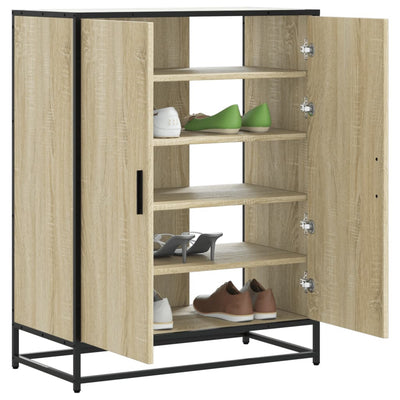 Shoe Cabinet Almond Wood Wide & Deep