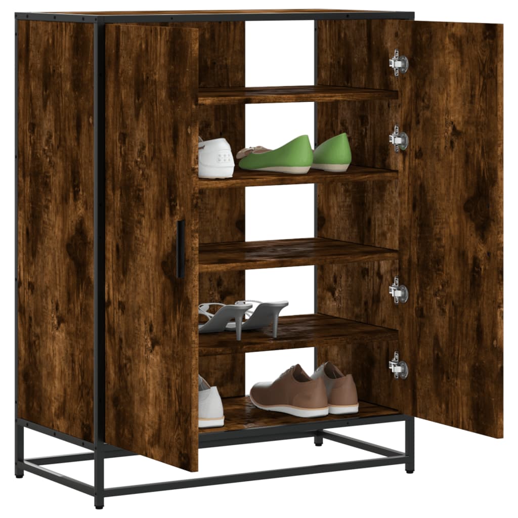 Shoe Cabinet Almond Wood Wide & Deep