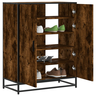 Shoe Cabinet Almond Wood Wide & Deep