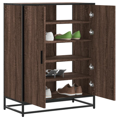 Shoe Cabinet Almond Wood Wide & Deep