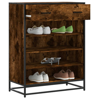 6 Cabinets Natural Oak Shoe Cabinet Medium