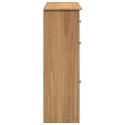 3 Drawers Natural Pine Wood Shoe Cabinet Medium
