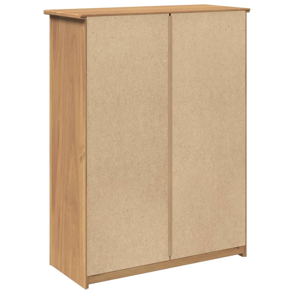 3 Drawers Natural Pine Wood Shoe Cabinet Medium