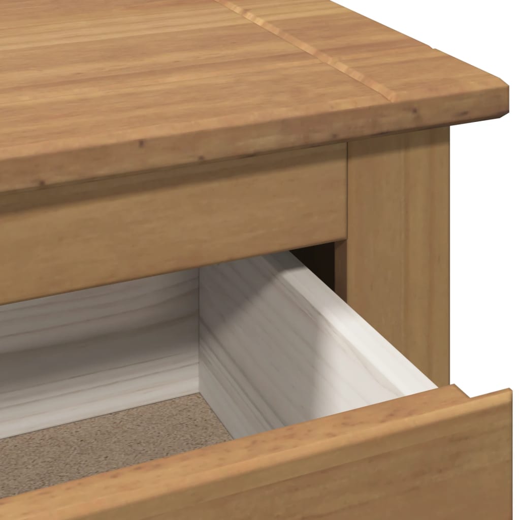 3 Drawers Natural Pine Wood Shoe Cabinet Medium