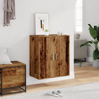 Shoe Cabinet Old, Aritsan Wood Medium 2 Sections