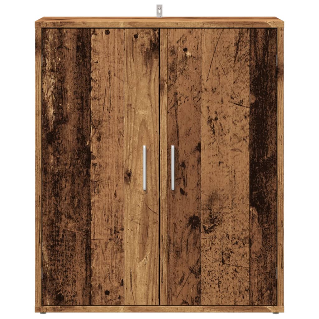Shoe Cabinet Old, Aritsan Wood Medium 2 Sections