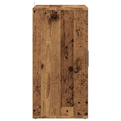 Shoe Cabinet Old, Aritsan Wood Medium 2 Sections