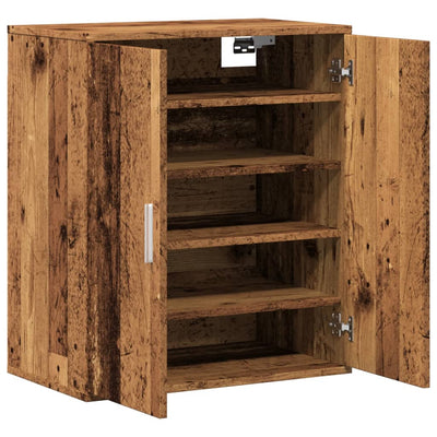Shoe Cabinet Old, Aritsan Wood Medium 2 Sections