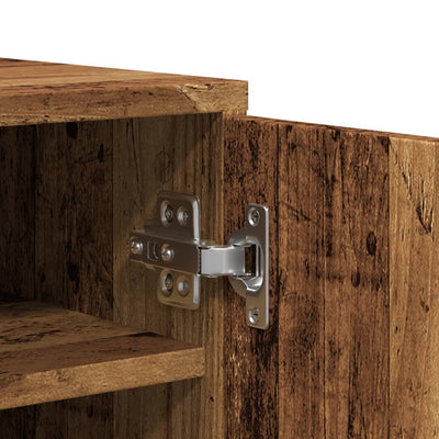 Shoe Cabinet Old, Aritsan Wood Medium 2 Sections