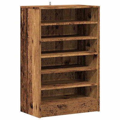 Shoe Cabinet Old, Aritsan Wood Tall 1 Open Section