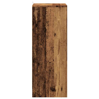 Shoe Cabinet Old, Aritsan Wood Tall 1 Open Section