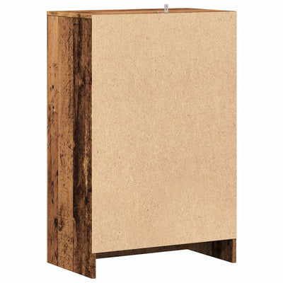 Shoe Cabinet Old, Aritsan Wood Tall 1 Open Section