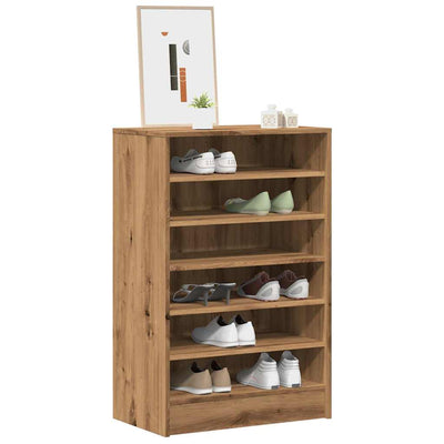 Shoe Cabinet Old, Aritsan Wood Tall 1 Open Section
