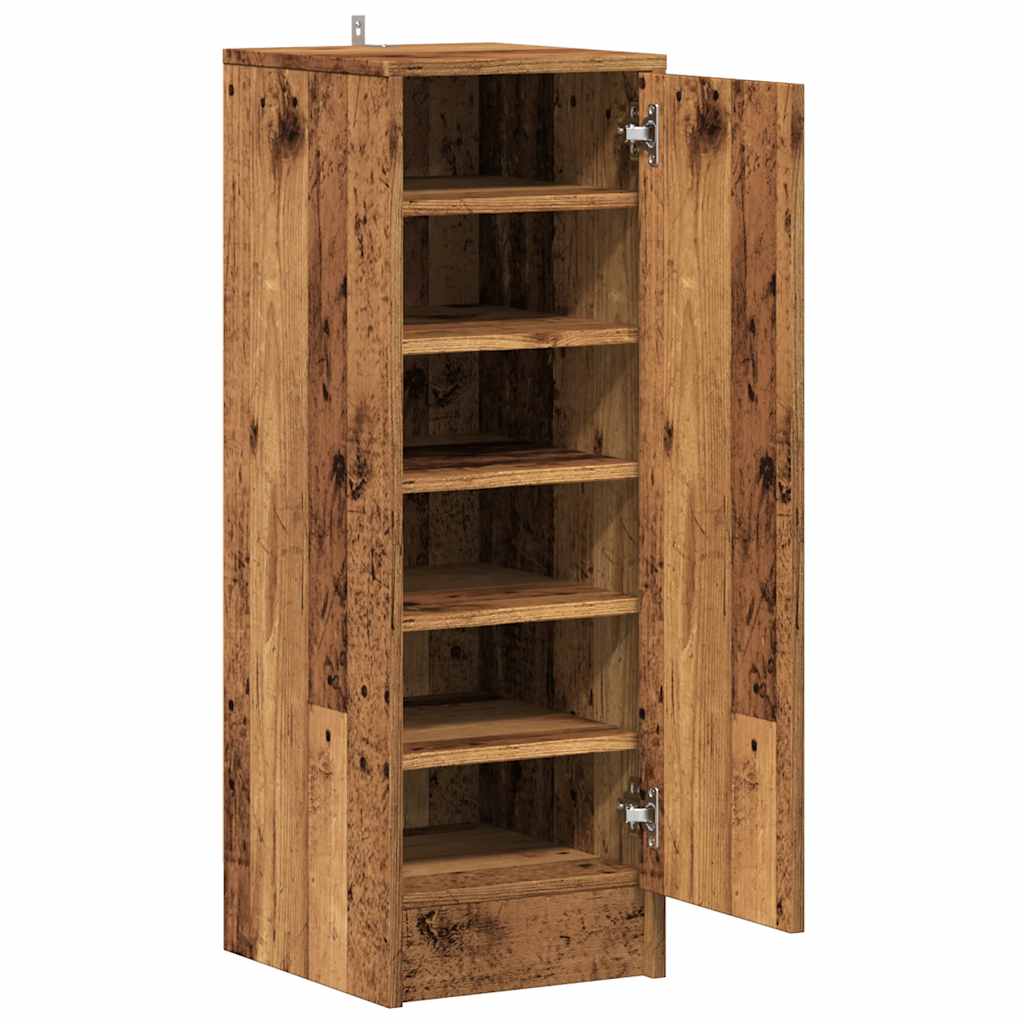 Shoe Cabinet Old, Aritsan Wood Tall 1 Section