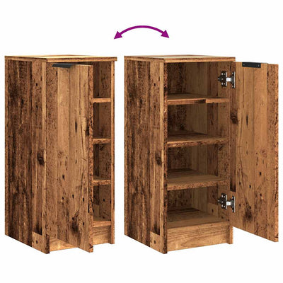 Shoe Cabinet Old, Aritsan Wood Medium 1 Sections