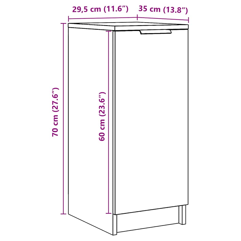 Shoe Cabinet Old, Aritsan Wood Medium 1 Sections
