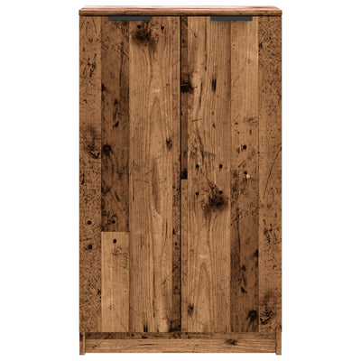 Shoe Cabinet Old, Aritsan Wood Medium 2 Sections