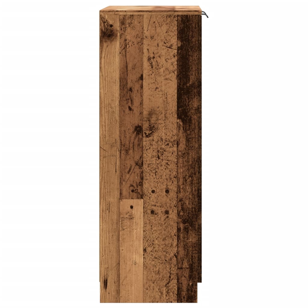 Shoe Cabinet Old, Aritsan Wood Medium 2 Sections