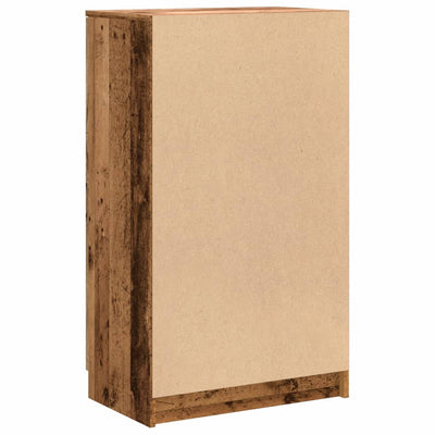 Shoe Cabinet Old, Aritsan Wood Medium 2 Sections