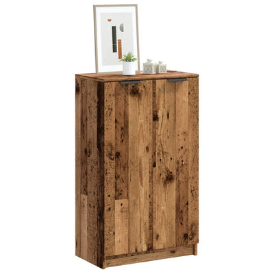 Shoe Cabinet Old, Aritsan Wood Medium 2 Sections