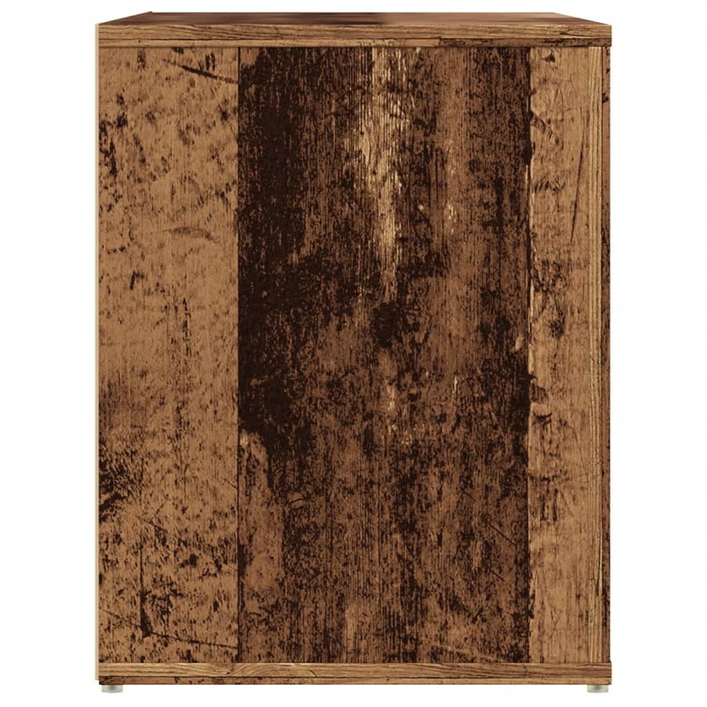 Shoe Rack White Glazed Oak Wide & Long
