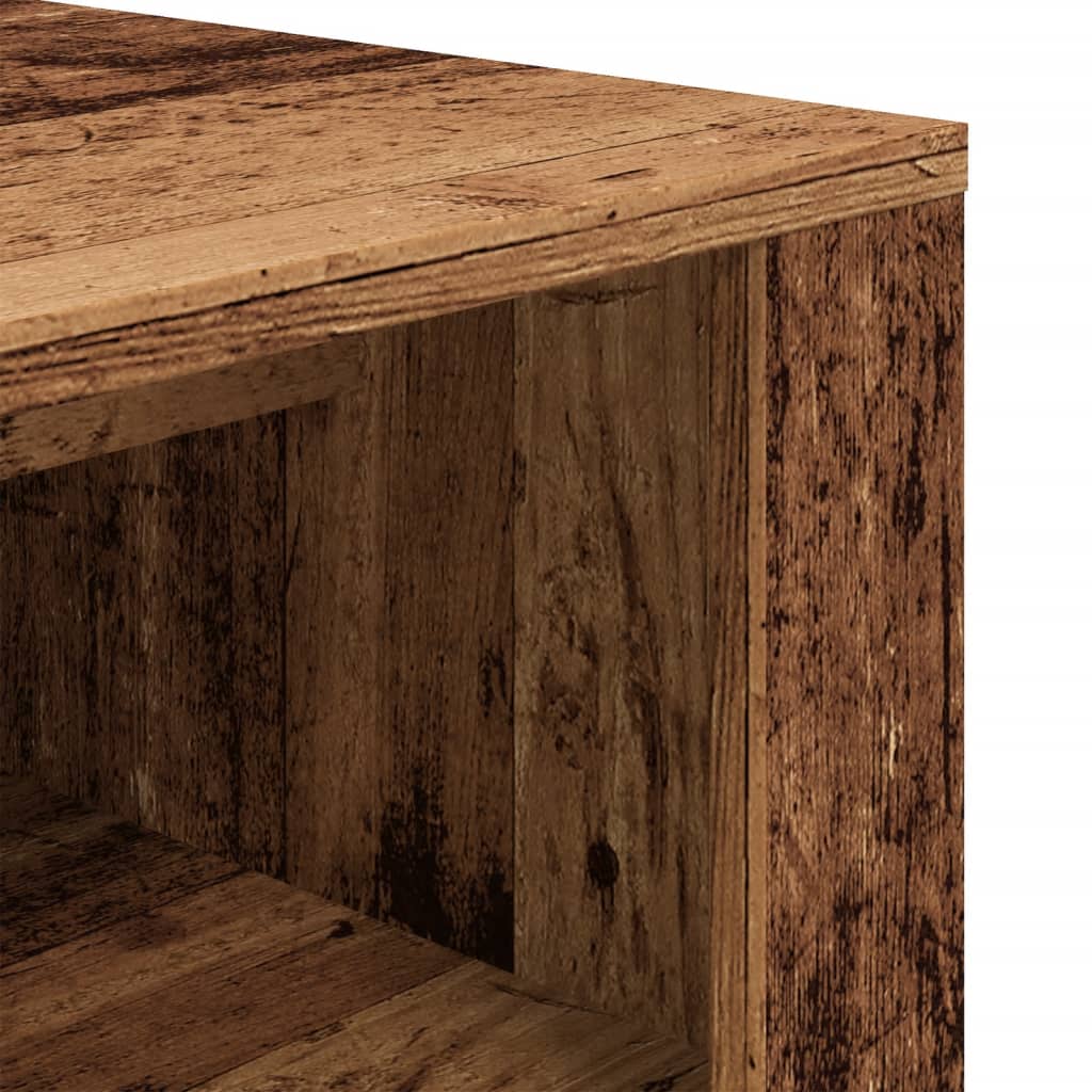 Shoe Rack White Glazed Oak Wide & Long