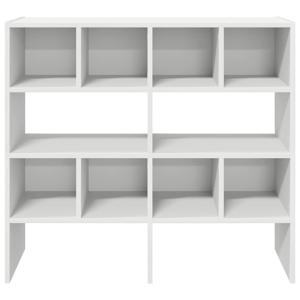 Shoe Rack Set of 2 White Warm-Toned Wood Stackable