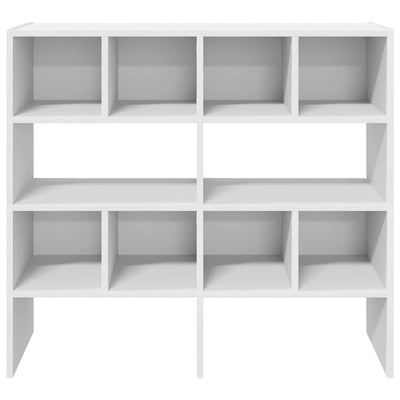 Shoe Rack Set of 2 White Warm-Toned Wood Stackable