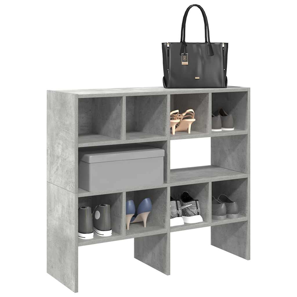 Shoe Rack Set of 2 White Warm-Toned Wood Stackable