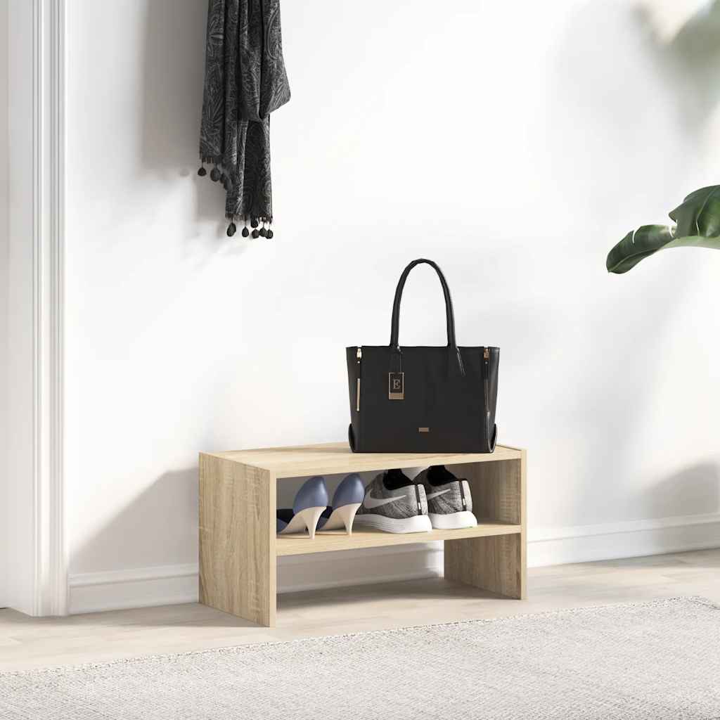 Shoe Rack Sonoma Oak Stackable Small