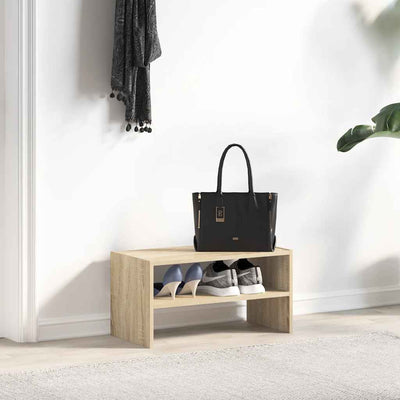 Shoe Rack Sonoma Oak Stackable Small
