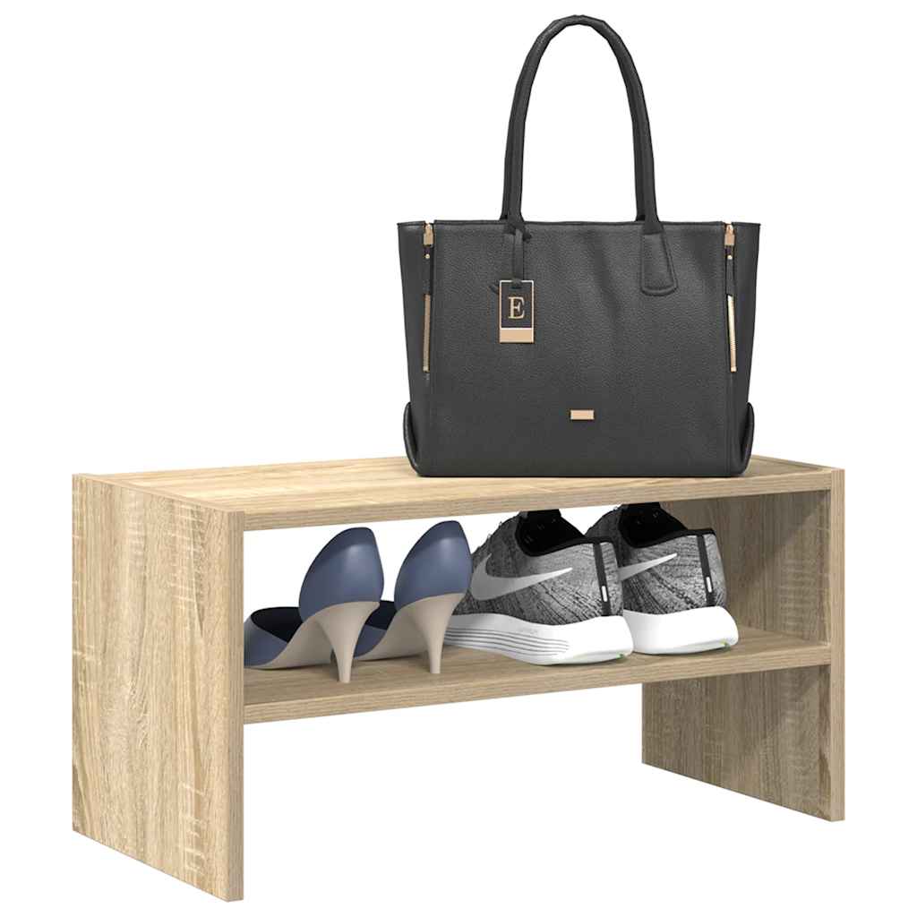 Shoe Rack Sonoma Oak Stackable Small