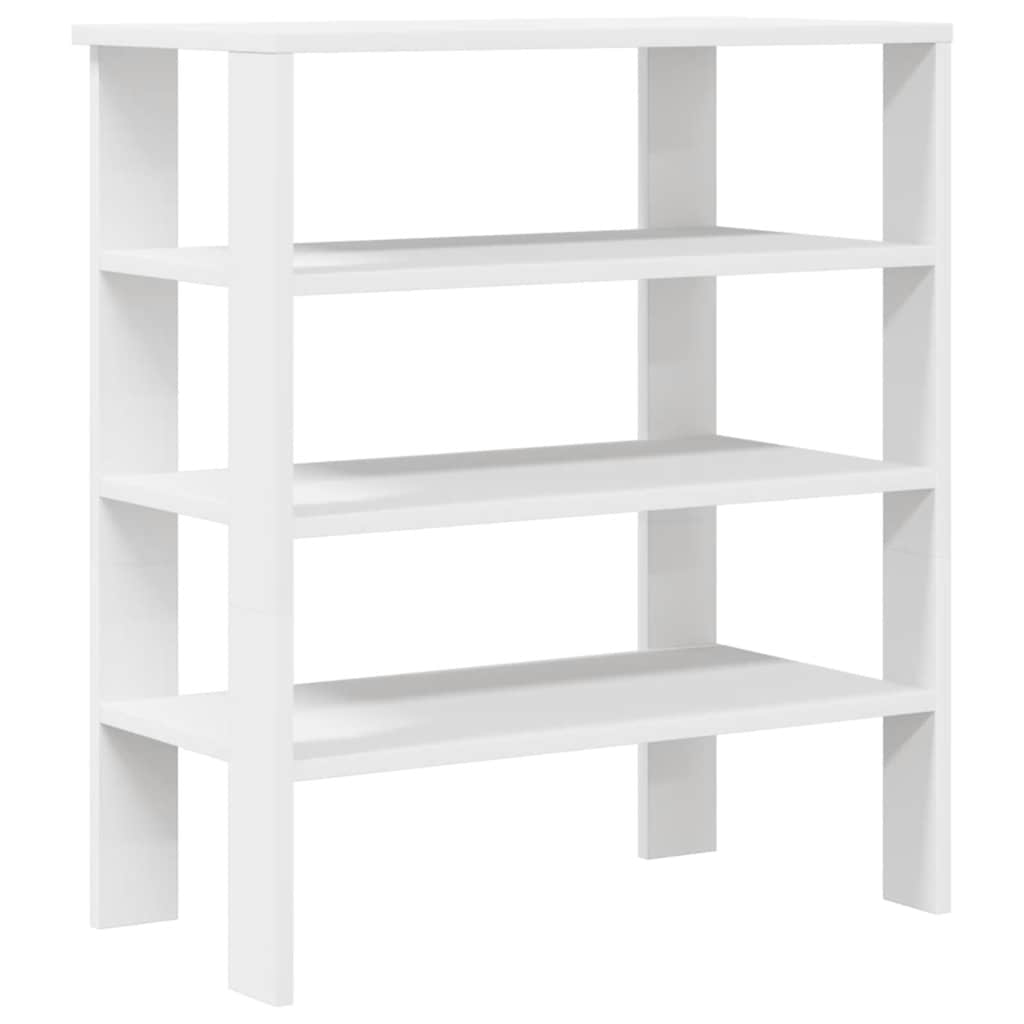 Modern 15 Pair 24" Oak Shoe Rack With 3-Tiers