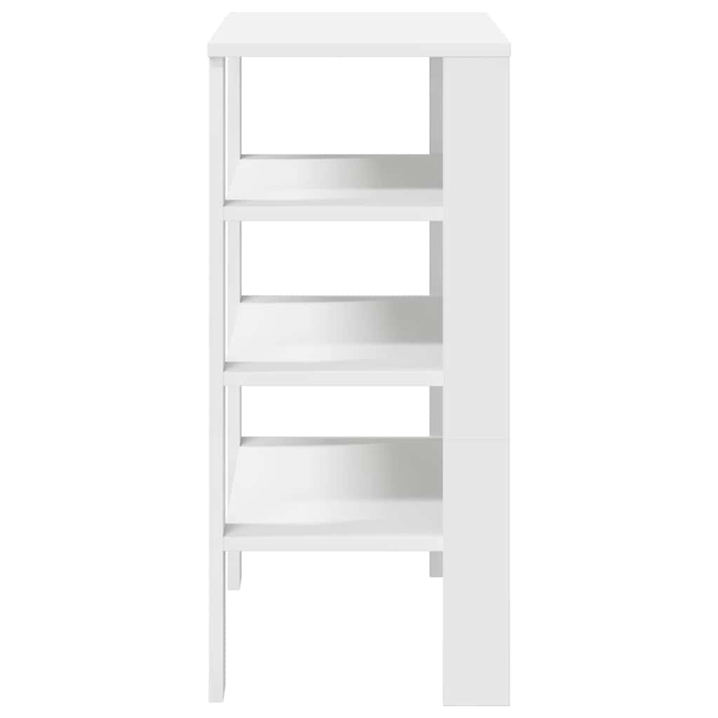 Modern 15 Pair 24" Oak Shoe Rack With 3-Tiers