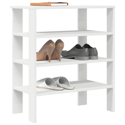 Modern 15 Pair 24" Oak Shoe Rack With 3-Tiers