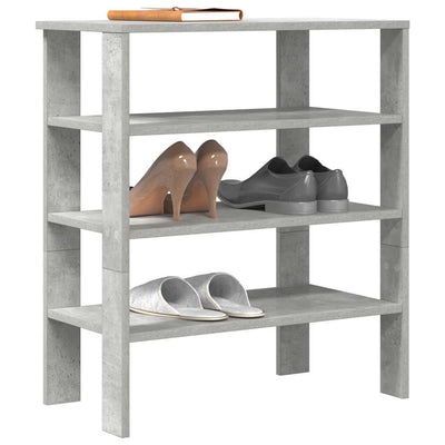 Modern 15 Pair 24" Oak Shoe Rack With 3-Tiers