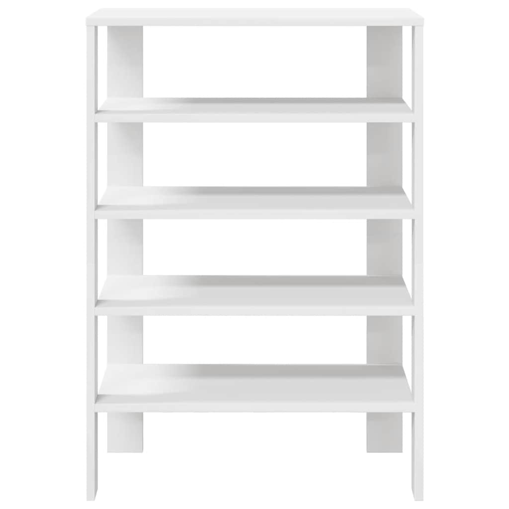 Modern 18 Pair 24" Oak Shoe Rack With 5-Tiers