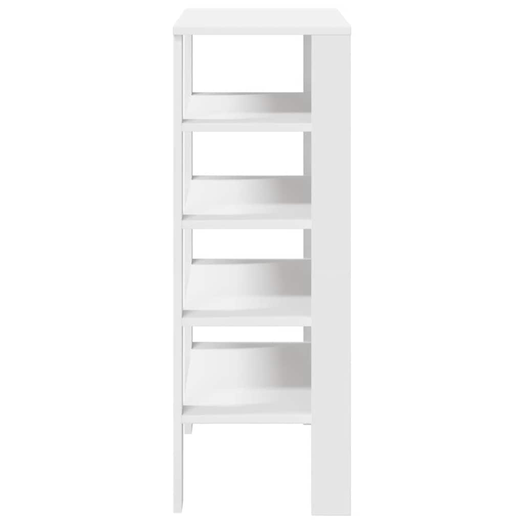 Modern 18 Pair 24" Oak Shoe Rack With 5-Tiers