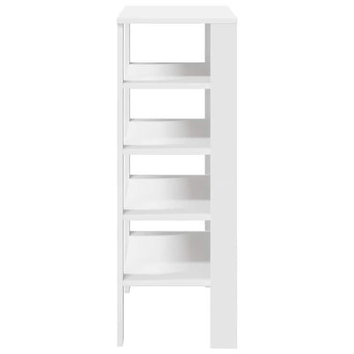 Modern 18 Pair 24" Oak Shoe Rack With 5-Tiers