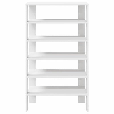 Modern 22 Pair 24" Oak Shoe Rack With 6-Tiers