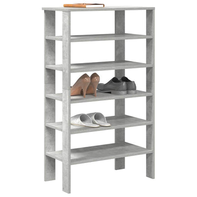 Modern 22 Pair 24" Oak Shoe Rack With 6-Tiers