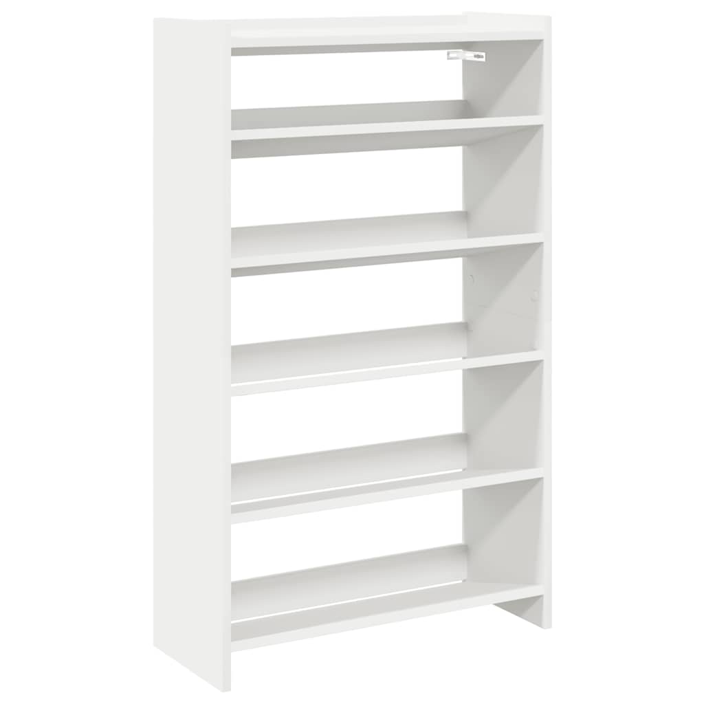 Modern 18 Pair 23" Oak Shoe Rack With 5-Tiers